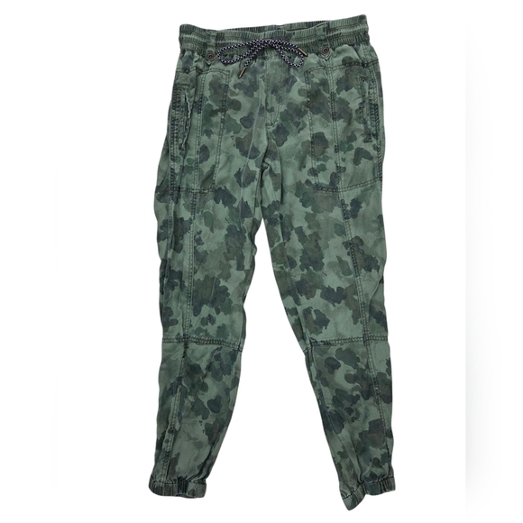 Anthropologie Green Track Pants with Relaxed Fit - Picture 6 of 8
